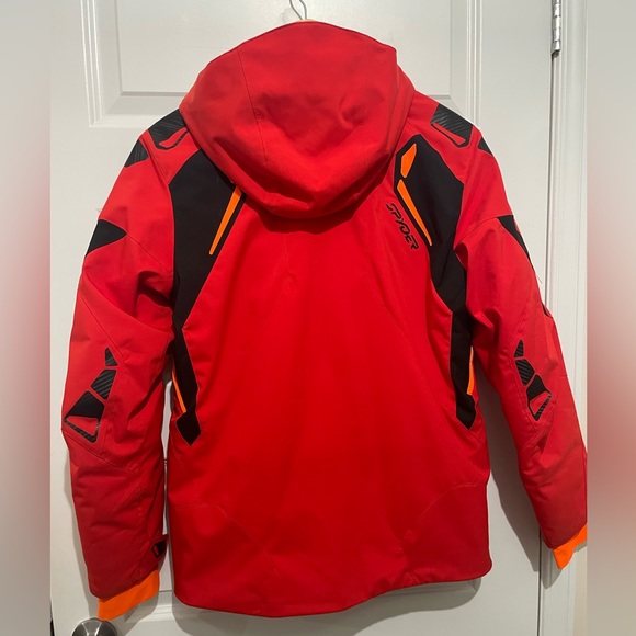 MENS red Spyder ski jacket in good condition! Size S - Picture 5 of 9